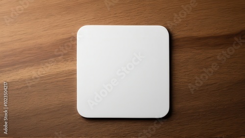 Sleek coaster mockup ideal for presenting brand or product designs. Suitable for bar, drink, or beer-related marketing, offering a realistic and professional digital presentation.