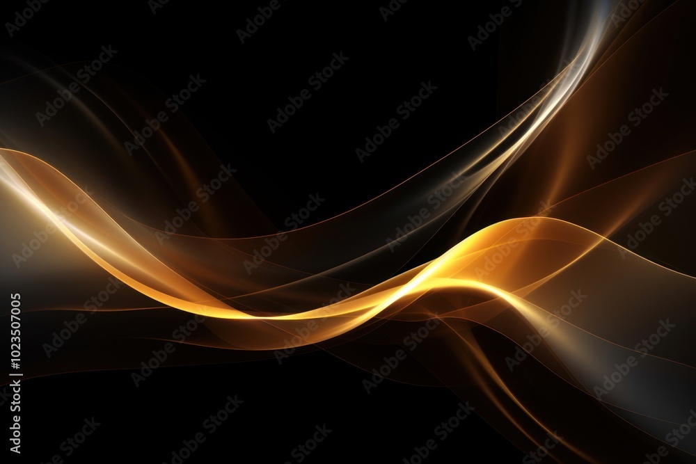 Fototapeta premium Transparent abstract backgrounds sunlight reflections pattern black black background.