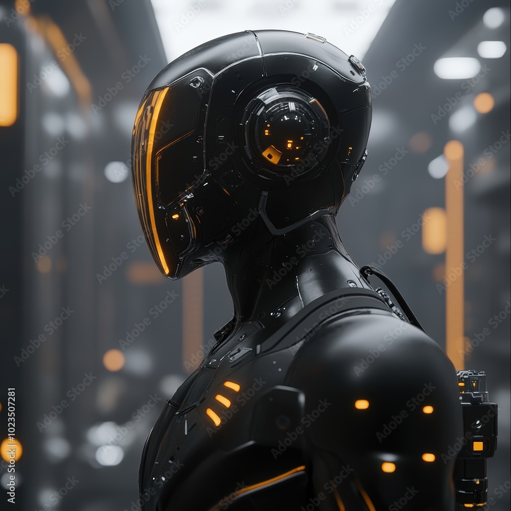 Fototapeta premium Futuristic Robot with Advanced Technology Features