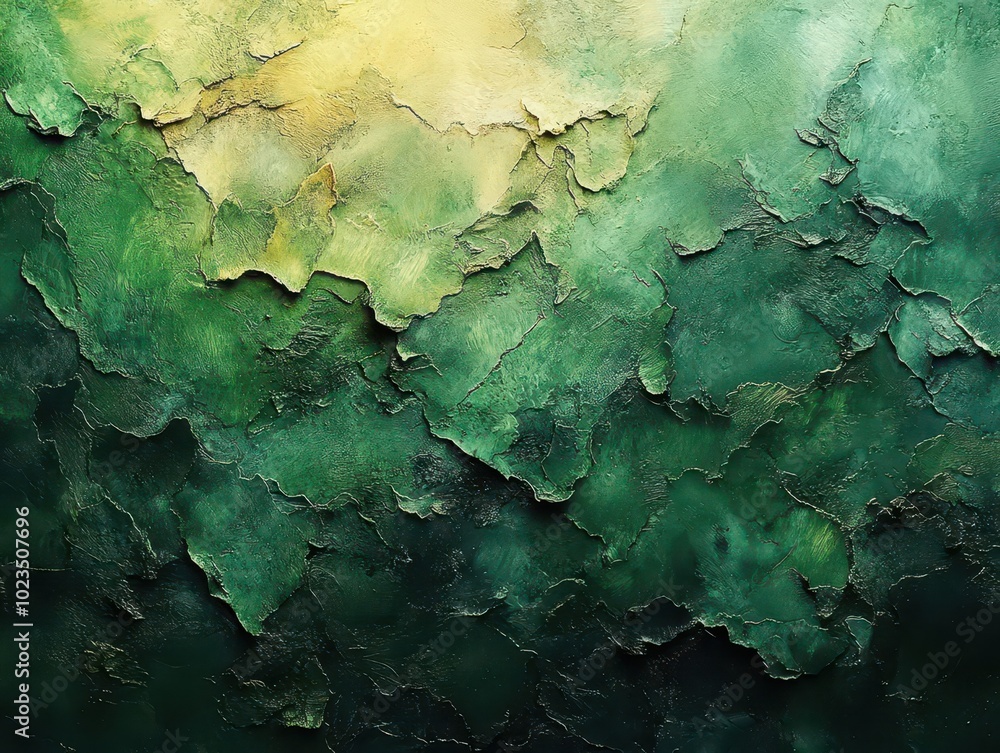 Naklejka premium elegant green gradient background featuring textured layers, providing a serene and calming space for design elements and creative endeavors