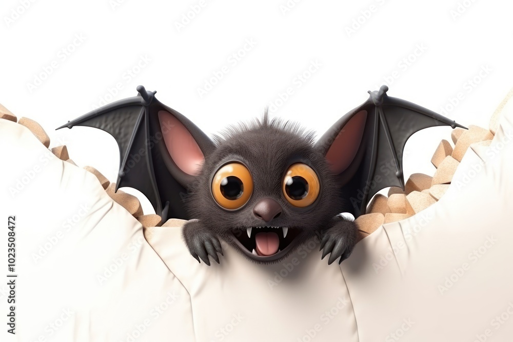 Fototapeta premium Animal bat wildlife cartoon.