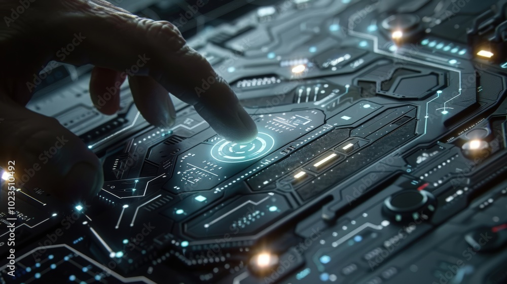 Futuristic Interface with Human Interaction