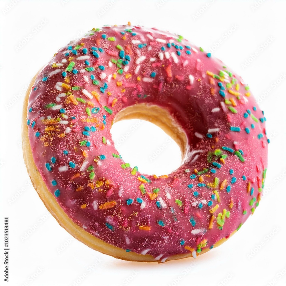 Delicious fragrant donuts isolated on white background. Delicious fragrant donuts isolated on white background.