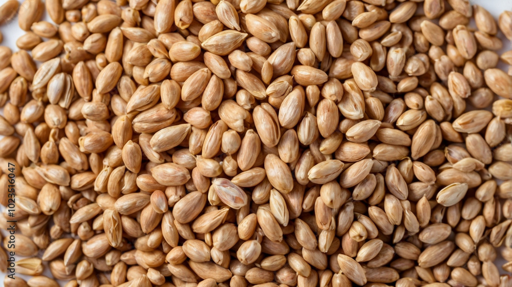 Light-colored seeds arranged in a seemingly random pattern Light-colored seeds arranged in a seemingly random pattern