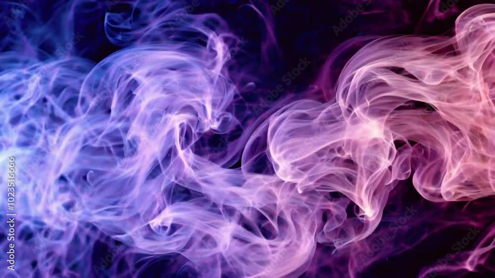 Abstract swirling smoke in purple and pink hues, creating a mesmerizing visual effect. Abstract swirling smoke in purple and pink hues, creating a mesmerizing visual effect.
