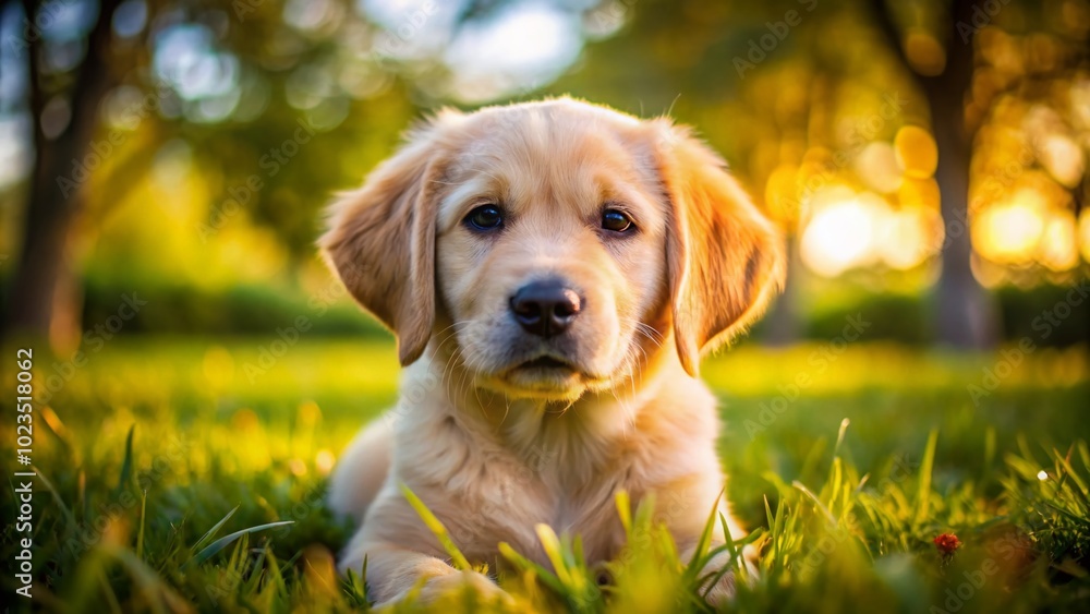 Adorable Goldador Puppy Playing in the Park - Perfect Family Pet, Friendly, Loyal, and Playful Companion for All Adorable Goldador Puppy Playing in the Park - Perfect Family Pet, Friendly, Loyal, and Playful Companion for All