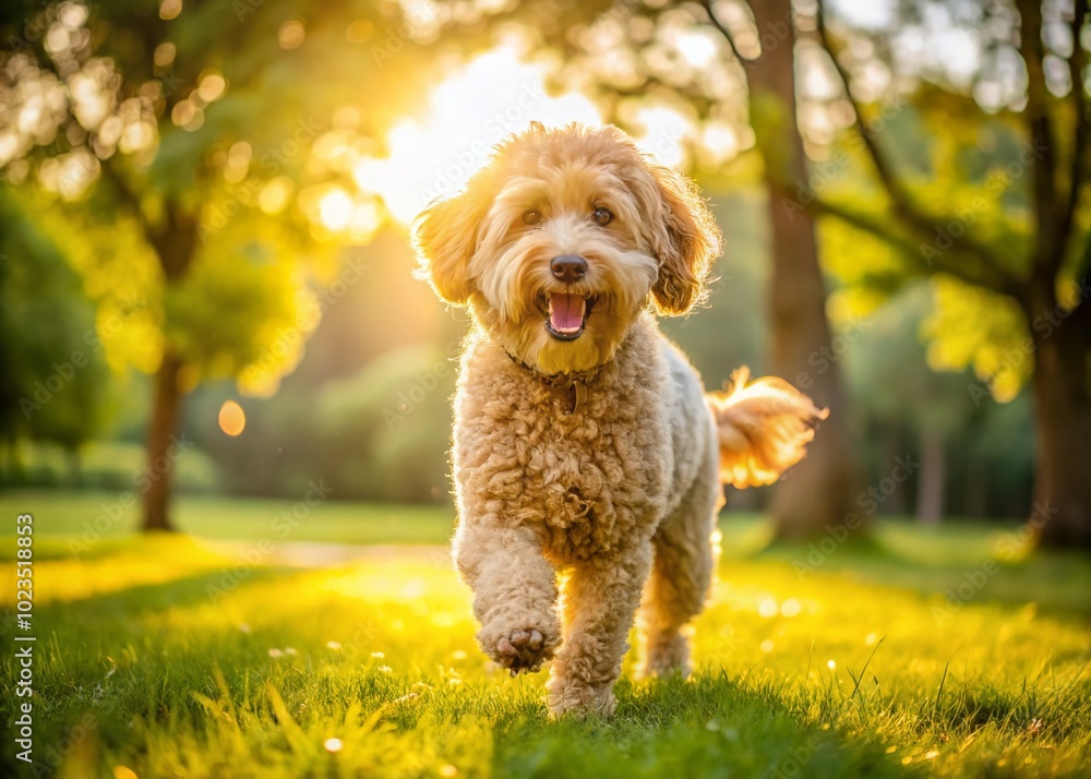 Adorable Golden Schnoodle Playing in a Sunny Park - Perfect Pet Companion for Families and Individuals Alike Adorable Golden Schnoodle Playing in a Sunny Park - Perfect Pet Companion for Families and Individuals Alike