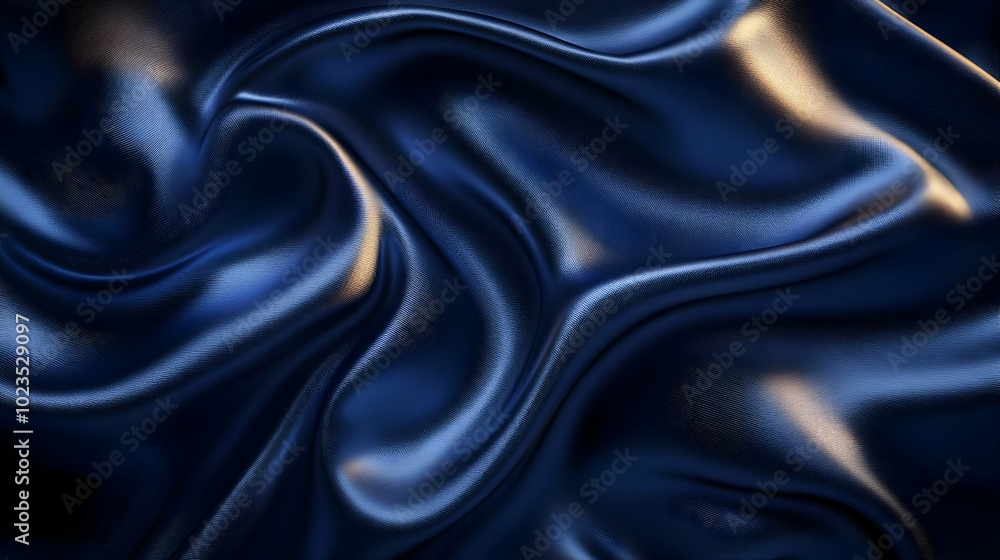 Fototapeta premium Abstract Blue Fabric Background