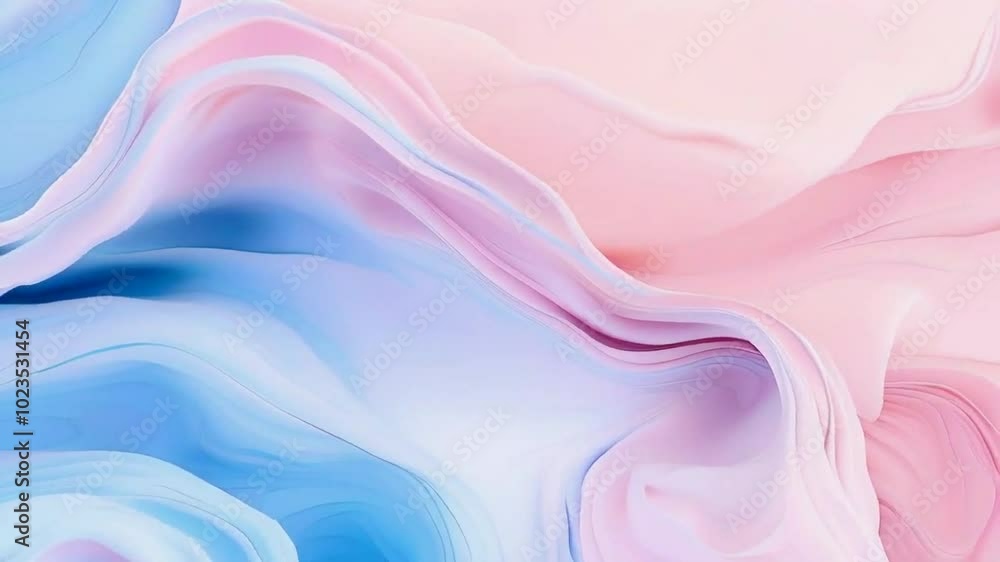 A soft, flowing abstract design with pastel pink and blue waves. A soft, flowing abstract design with pastel pink and blue waves.