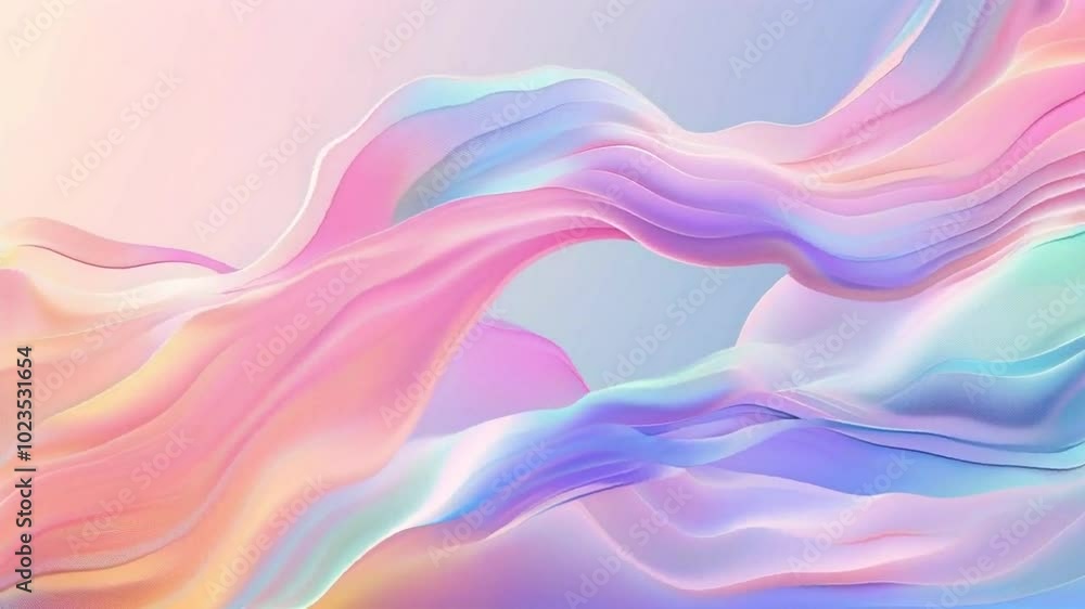 A soft, flowing abstract design with pastel colors creating a serene visual effect. A soft, flowing abstract design with pastel colors creating a serene visual effect.