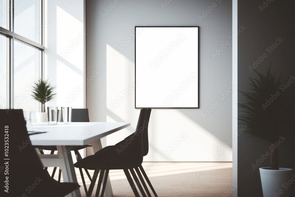 White poster room architecture furniture. Image by rawpixel. White poster room architecture furniture. Image by rawpixel.