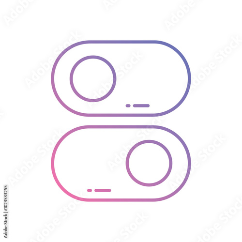 Radio Button vector icon stock illustration