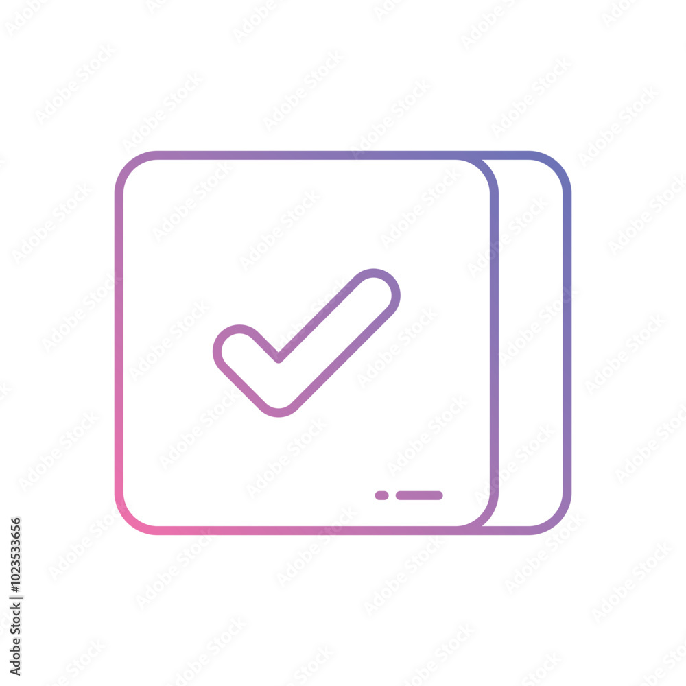Checkbox vector icon stock illustration Checkbox vector icon stock illustration