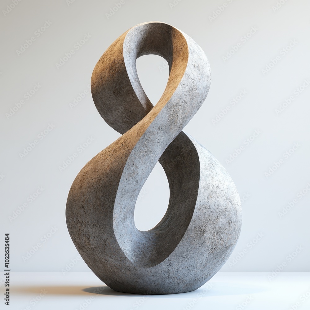 A single artistic sculpture, showcasing creativity and form, isolated on white background. A single artistic sculpture, showcasing creativity and form, isolated on white background.