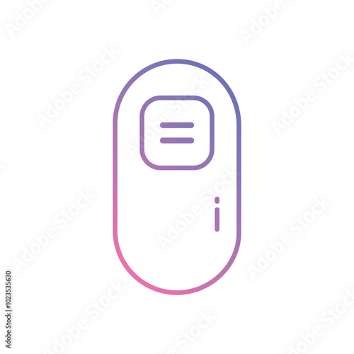 Scrollbar vector icon stock illustration