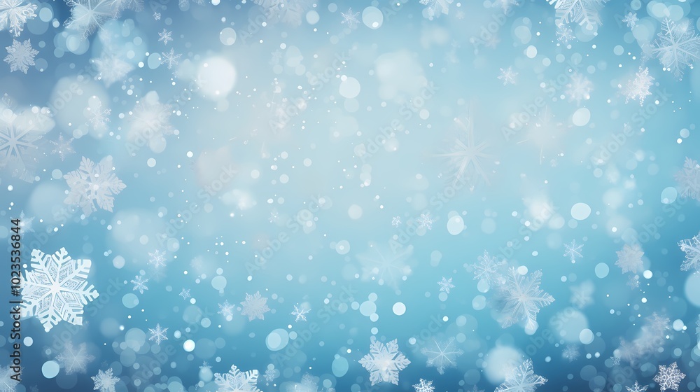 Gentle snowflakes create a calming winter backdrop in soft blue tones. Gentle snowflakes create a calming winter backdrop in soft blue tones.