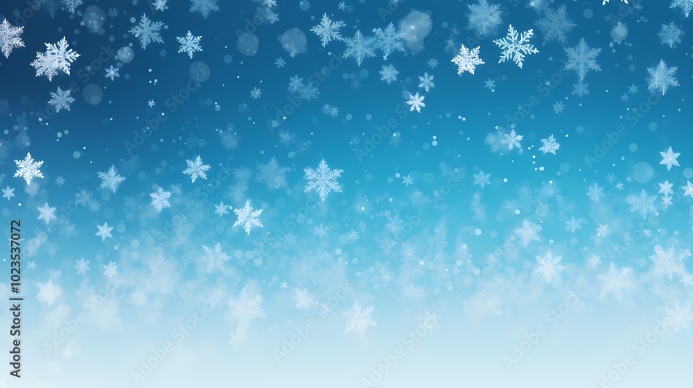 Gentle snowflakes create a calming winter backdrop in soft blue tones. Gentle snowflakes create a calming winter backdrop in soft blue tones.