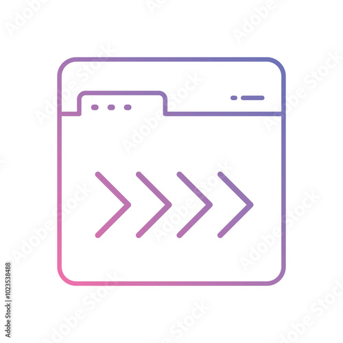 Breadcrumb vector icon stock illustration