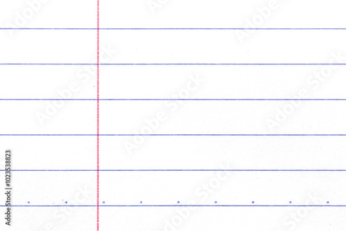 Obraz na płótnie Blank lined paper background, empty white paper. w salonie