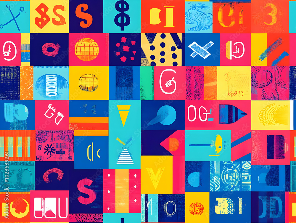 Flat Cartoon Tile Pattern with Currency Symbols and Promotional Banners - Colorful Seamless Vector Design for Business and Finance Advertising Flat Cartoon Tile Pattern with Currency Symbols and Promotional Banners - Colorful Seamless Vector Design for Business and Finance Advertising