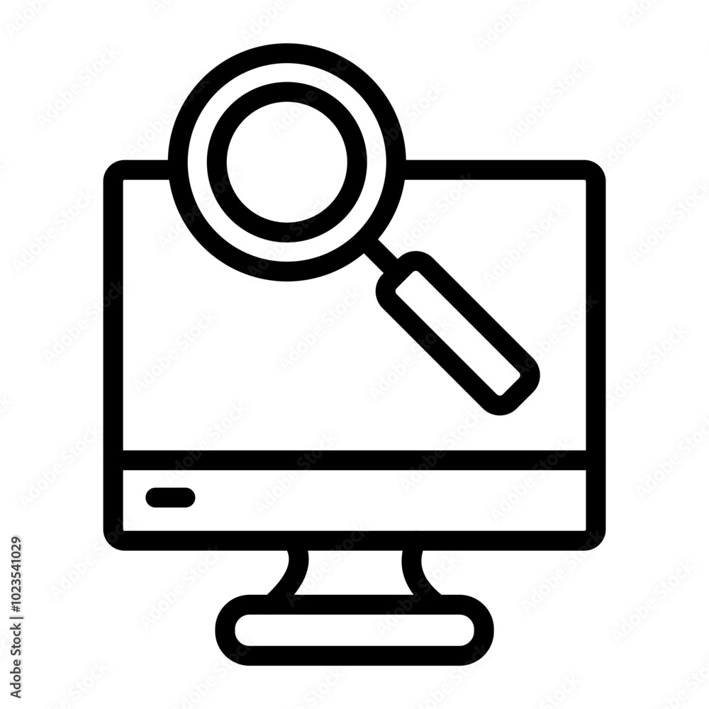 Research Vector Line Icon Design Research Vector Line Icon Design