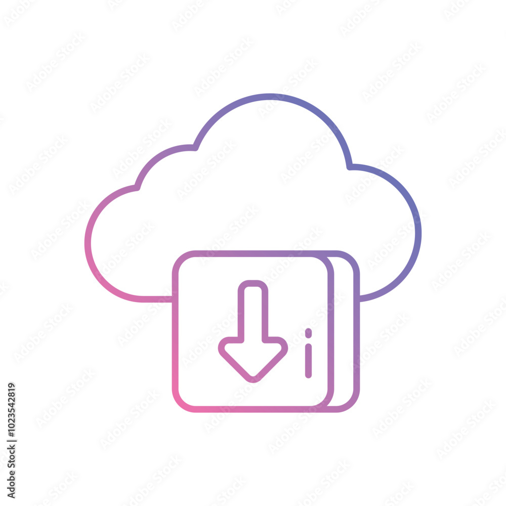 Download vector icon stock illustration Download vector icon stock illustration