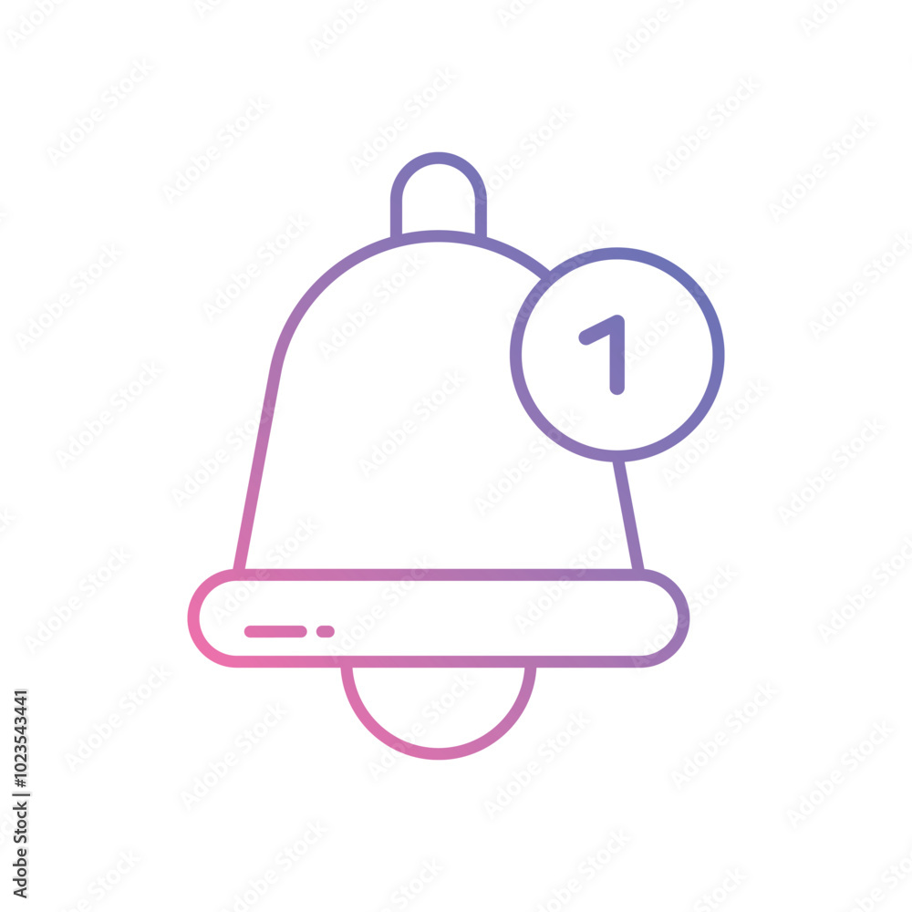 Notification Bell vector icon stock illustration Notification Bell vector icon stock illustration