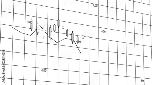 Trading chart vector illustration