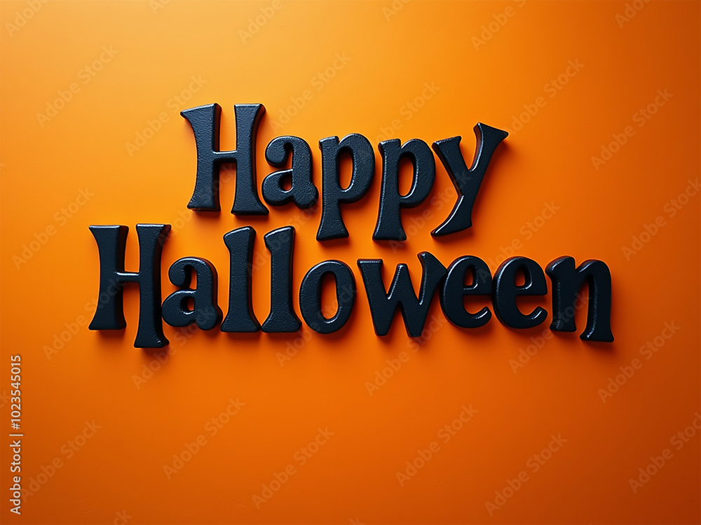 Celebrate with Spooky Fun on a Festive Orange Background Celebrate with Spooky Fun on a Festive Orange Background