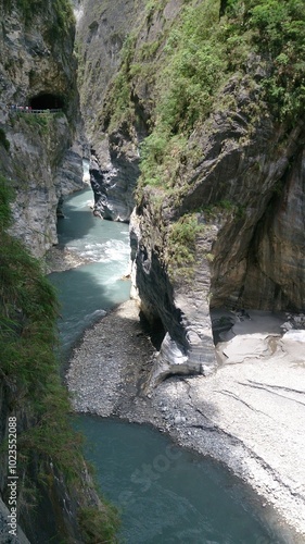 Known for its magnificent canyons, waterfalls and marble rock formations, Taroko National Park is a natural wonder in Taiwan. photo