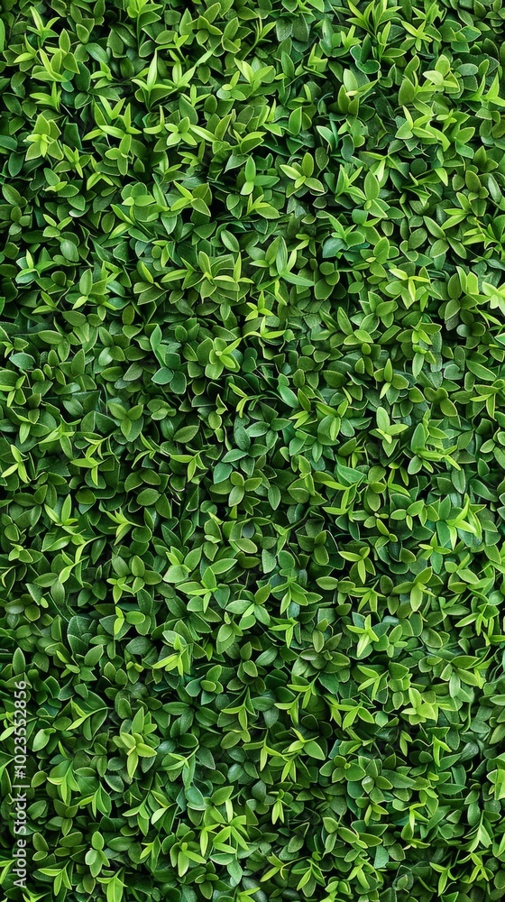 A vivid image of an artificial green leafy hedge forms a diagonal backdrop, exuding freshness and liveliness with its deep green color and orderly arrangement. A vivid image of an artificial green leafy hedge forms a diagonal backdrop, exuding freshness and liveliness with its deep green color and orderly arrangement.