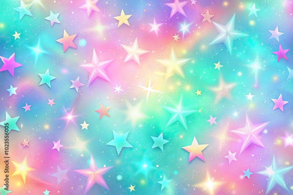 gradient pastel rainbow colorful holographic blurry background with noise and blink star pattern gradient pastel rainbow colorful holographic blurry background with noise and blink star pattern