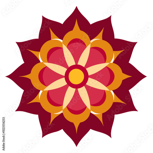 Colorful modern traditional mandala designs | vector illustration on white background