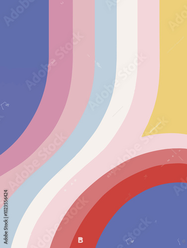 A colorful LGBTQ pride flag waving gently in the wind, symbolizing love, diversity, acceptance, and equality. Perfect for use in designs related to LGBTQ rights, events, pride celebrations, and inclus photo