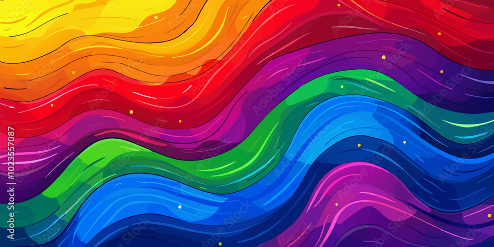 A colorful LGBTQ pride flag waving gently in the wind, symbolizing love, diversity, acceptance, and equality. Perfect for use in designs related to LGBTQ rights, events, pride celebrations, and inclus A colorful LGBTQ pride flag waving gently in the wind, symbolizing love, diversity, acceptance, and equality. Perfect for use in designs related to LGBTQ rights, events, pride celebrations, and inclus