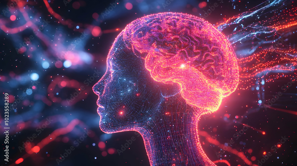 3D Digital Brainwaves Visualization: Captivating Insights into Human Cognition and AI Interaction � Zoom into Neural Pathways Lighting Up with Stimuli 3D Digital Brainwaves Visualization: Captivating Insights into Human Cognition and AI Interaction � Zoom into Neural Pathways Lighting Up with Stimuli