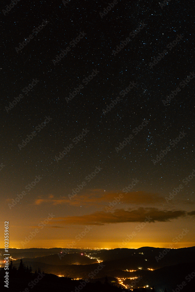 night sky - valley night sky - valley