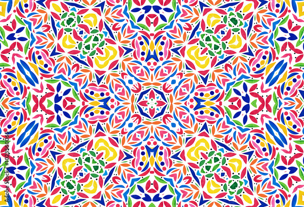 Bright colorful abstract pattern on white background Bright colorful abstract pattern on white background