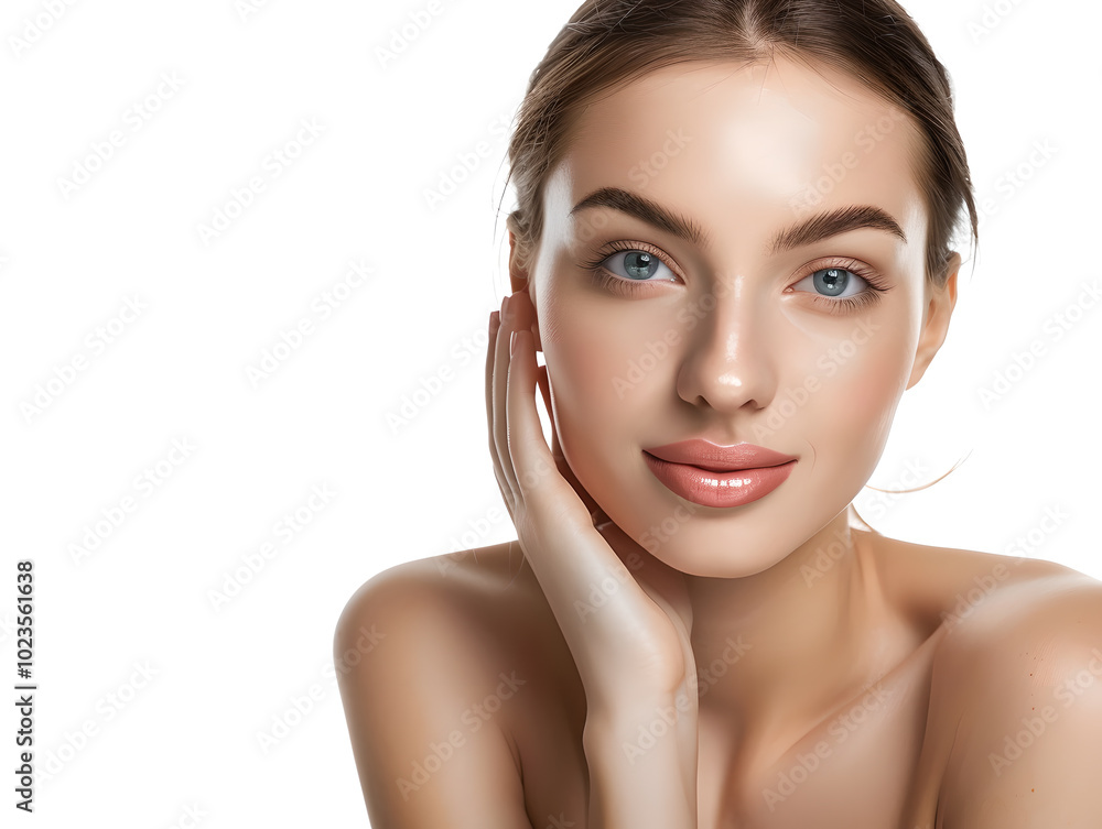 A female cosmetics model A female cosmetics model