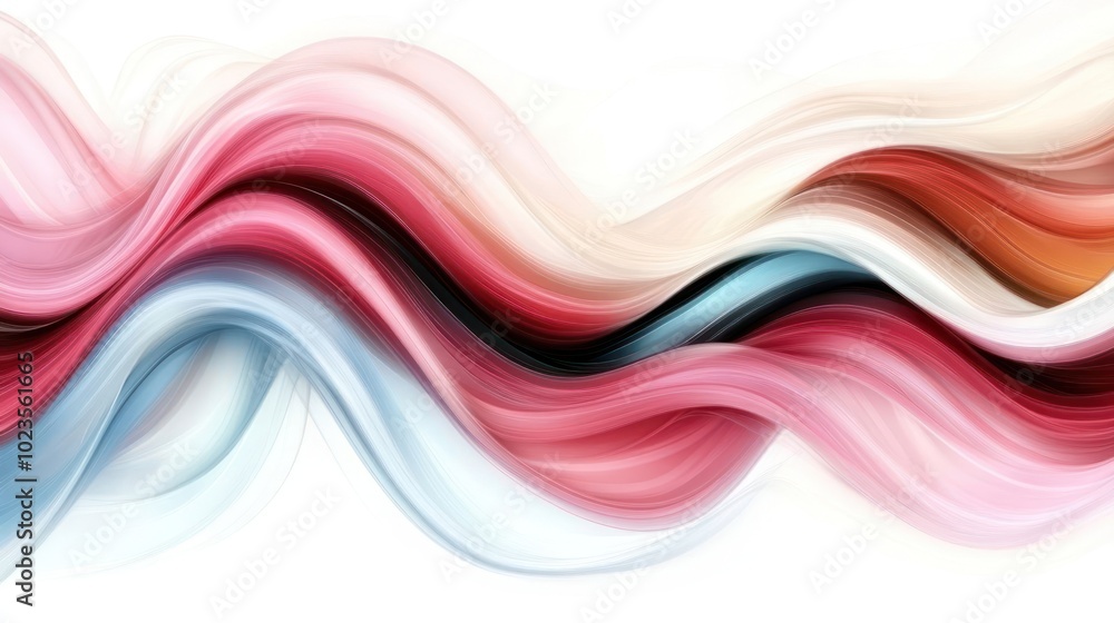 Abstract flowing waves in soft colors create a dynamic and soothing visual effect. Abstract flowing waves in soft colors create a dynamic and soothing visual effect.