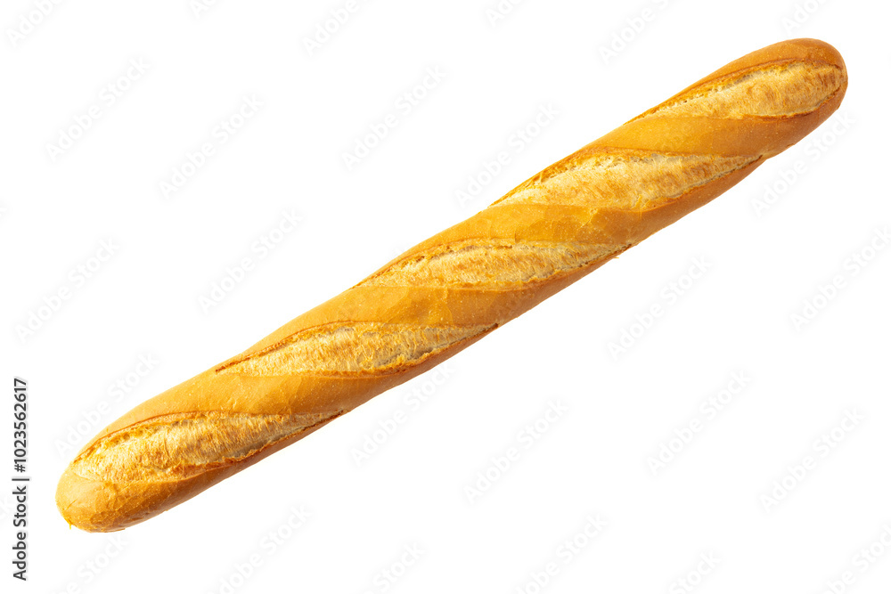 Baguette, French bread isolated on a white background. Baguette, French bread isolated on a white background.
