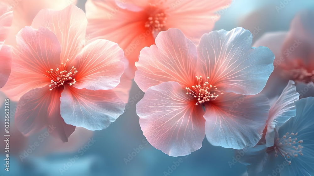 Delicate Pink Flower Petals Illustration Delicate Pink Flower Petals Illustration