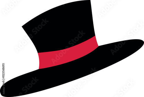 Snowman hat icon. Christmas snowman vector illustration