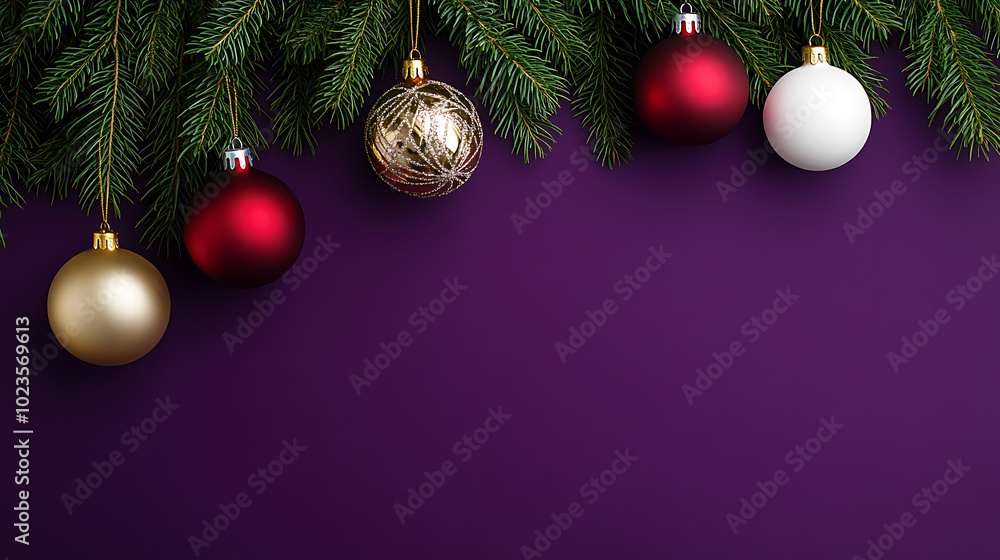 Christmas background with fir branches and christmas balls. Vector illustration. Christmas background with fir branches and christmas balls. Vector illustration.