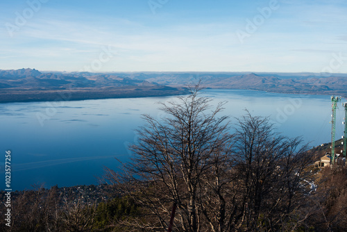 lake and mountains