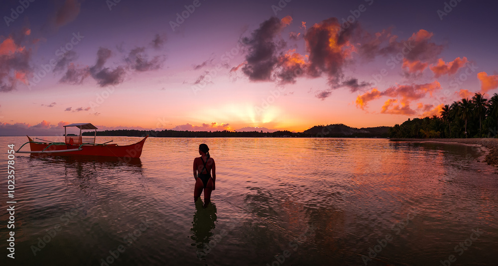 Fototapeta premium philippine sunset