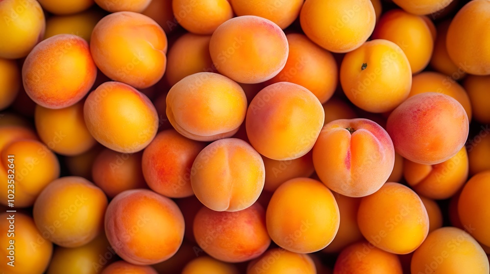 Close-up of apricots, Generative Ai Close-up of apricots, Generative Ai