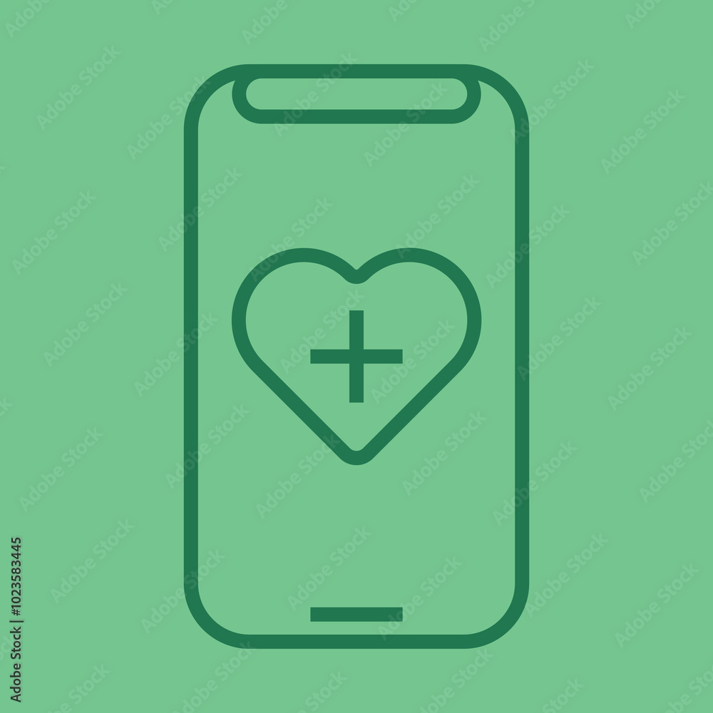 Obraz premium Health AppIcon Design