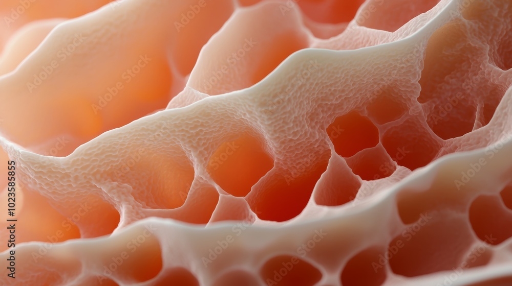 A close-up 3D model of a stem cell colony under a microscope, with layers of cells stacking together to form a dense, organic mass. A close-up 3D model of a stem cell colony under a microscope, with layers of cells stacking together to form a dense, organic mass.