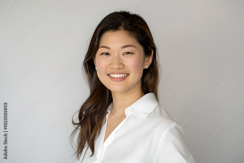 portrait of a smiling woman portrait of a smiling woman